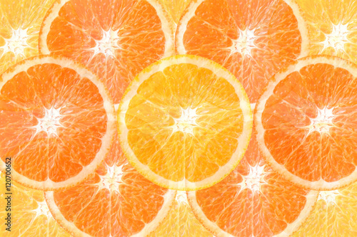 Slice of orange for a background.