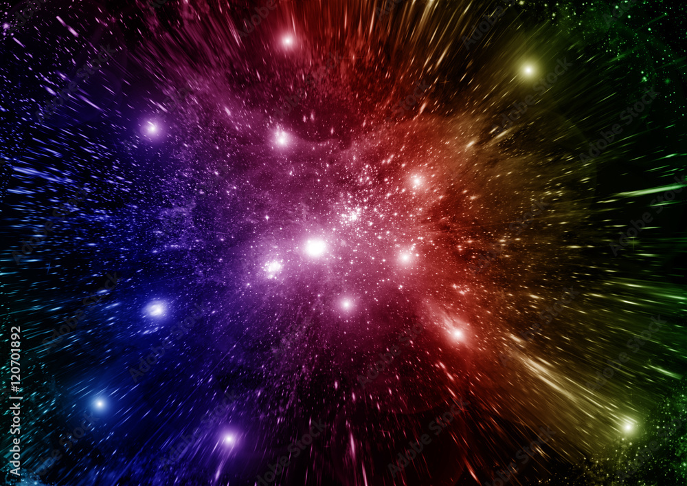 galaxy in a free space galaxy in a free space