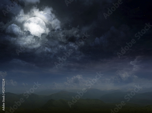 full moon background © Vitaly Krivosheev