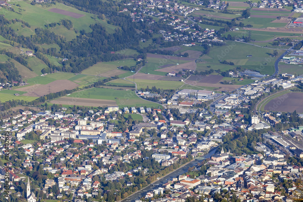 Views over Lienz in Austria