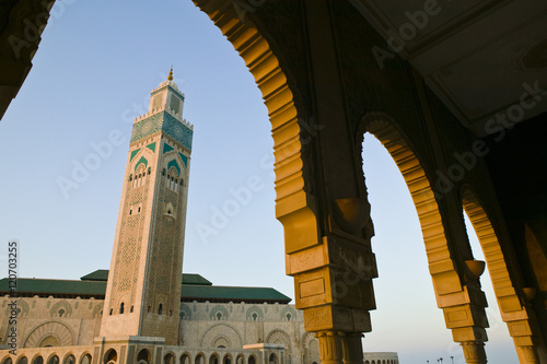 Hassan II Mosque exterior, Casablanca, Morocco photo