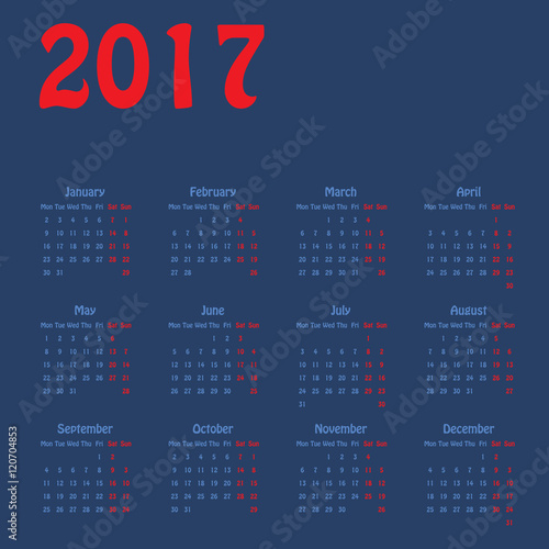 calendario 2017