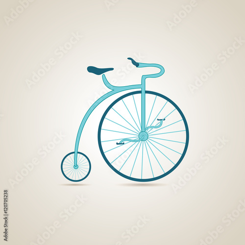 Circus bike. Vector illustration