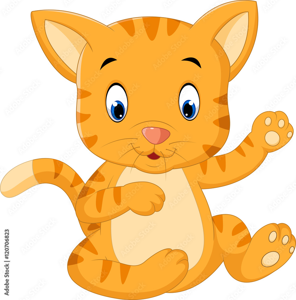 Cute baby cat cartoon Cute baby cat cartoon