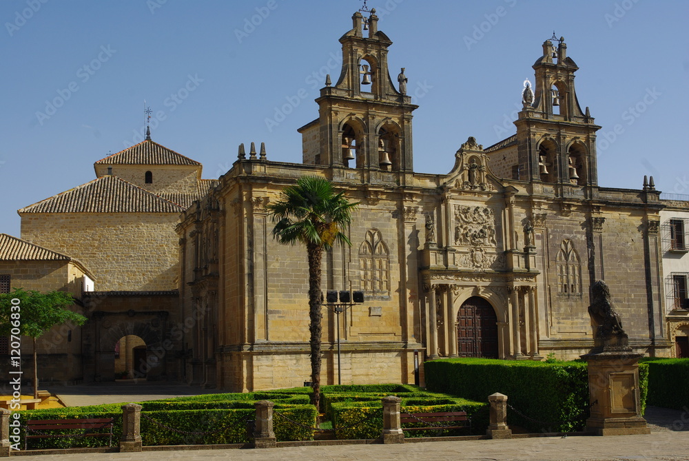 Facade of the Royal Collegiate Church of Santa Maria la Mayor in Úbeda, Spain