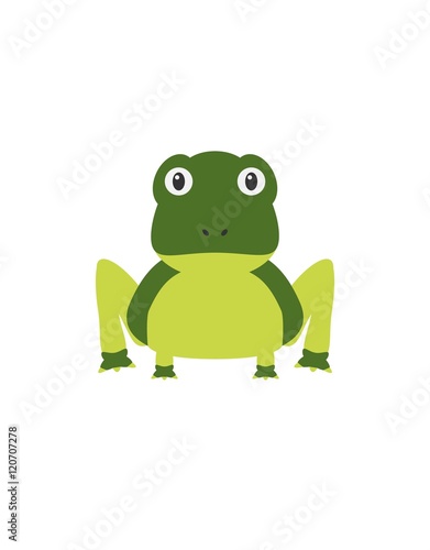 Funny frog character