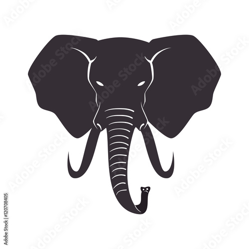 icon elephant design isolated vector illustration eps 10