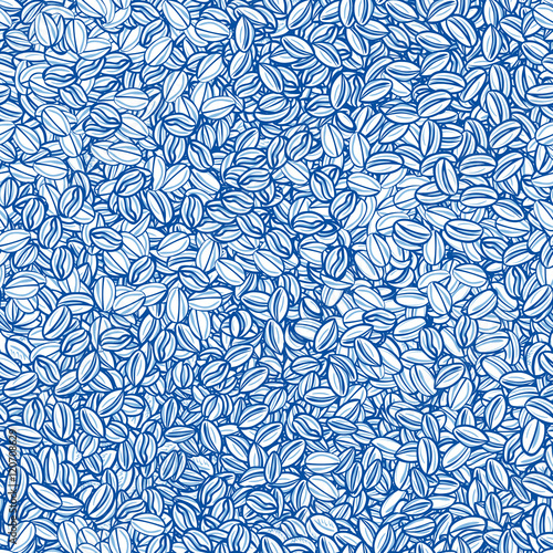 Hand drawn coffee pattern