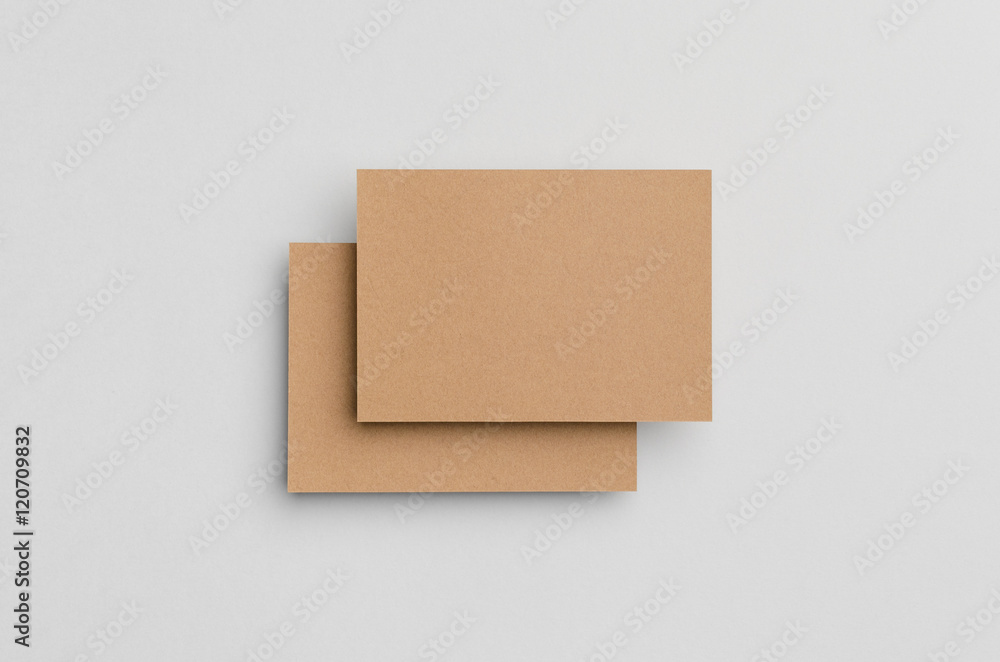 Kraft A6 Flyer / Postcard / Invitation Mock-Up Kraft A6 Flyer / Postcard / Invitation Mock-Up