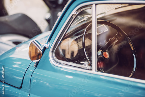 Vintage Car in Rome, Italy