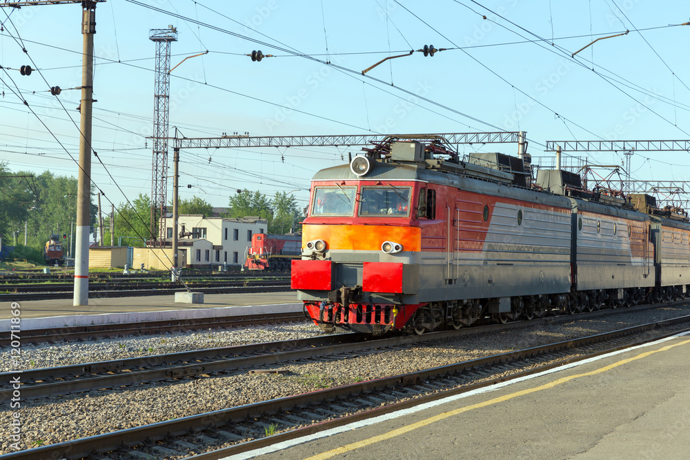 Electric locomotive arrives Electric locomotive arrives