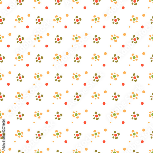 Seamless Floral Pattern for Patchwork