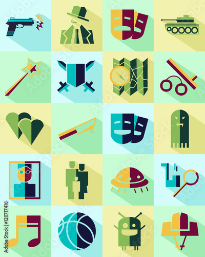 color cinema genre icon