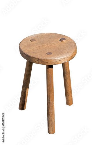 wooden stool photo