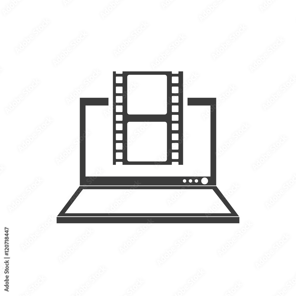 Obraz premium cinema online technology icon vector illustration design