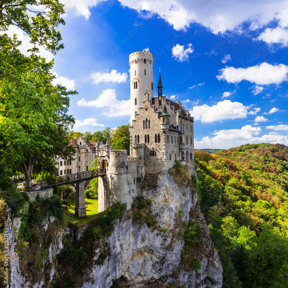 Most beautiful castles of Europe - Lichtenstein . Germany