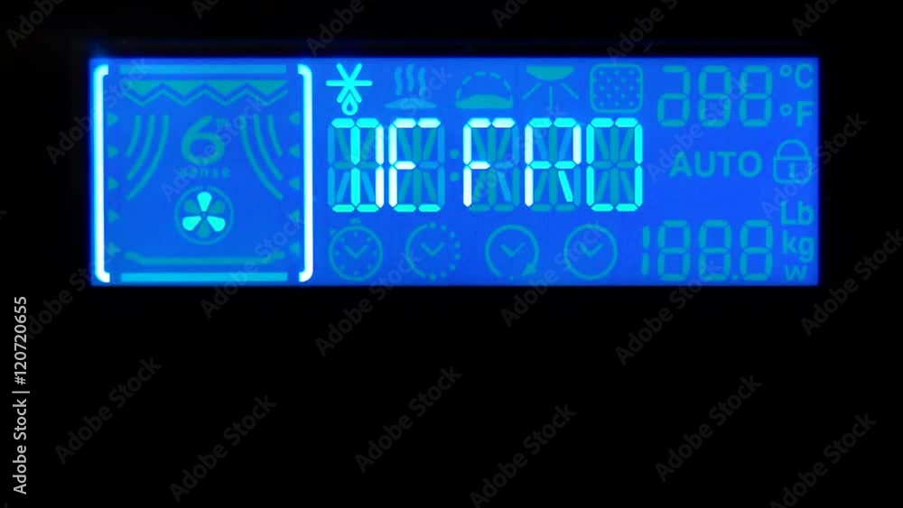 Switching different programs and a timer on the control panel an electric furnace. Switching different programs and a timer on the control panel an electric furnace.