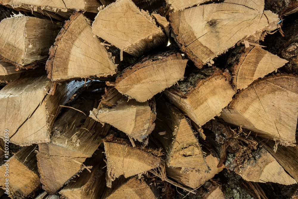 Background or texture - Stack of firewood. Background or texture - Stack of firewood.
