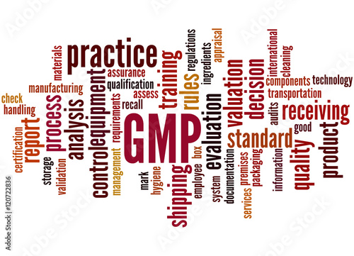 GMP - Good Manufacturing Practice, word cloud concept 9