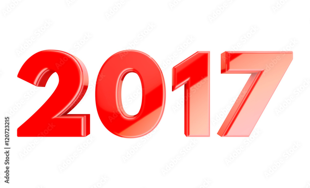 Red glossy 2017 calendar background - Happy New Year Red glossy 2017 calendar background - Happy New Year