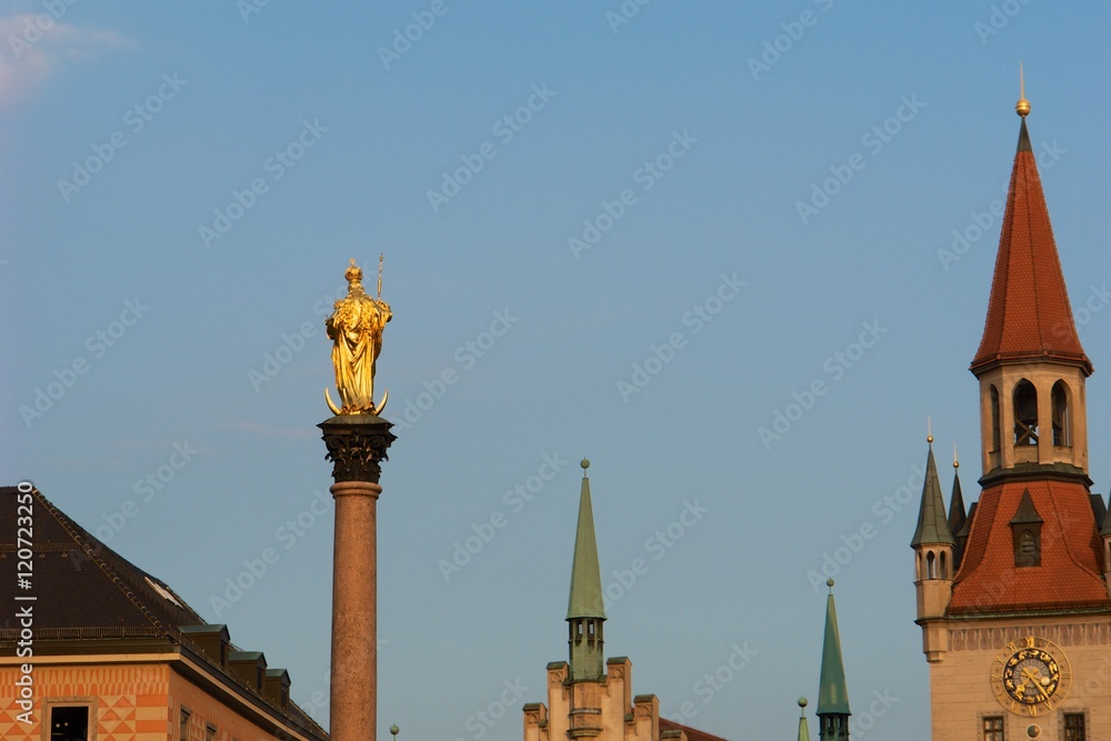 Obraz premium München Marienplatz