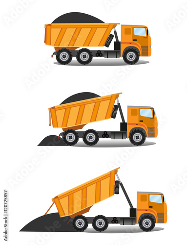 Heavy tipper delivered coal