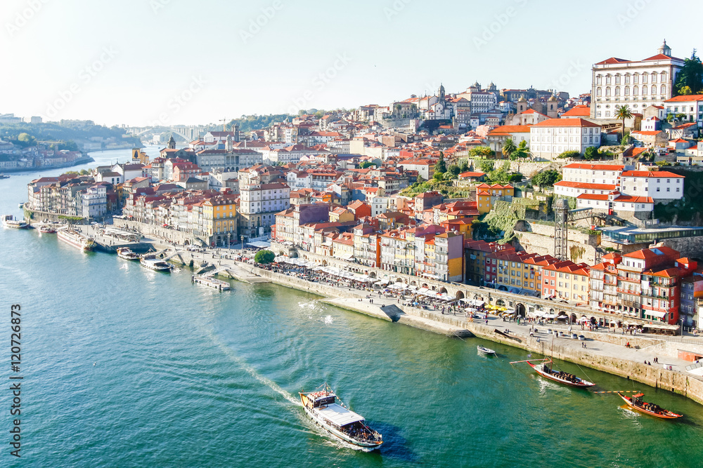 Cityscape across the Douro River, Porto, Portugal