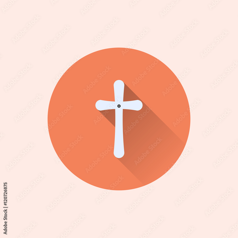 Obraz premium cross icon. flat style