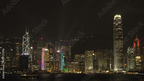 Wallpaper Mural Hong Kong skyline light show Torontodigital.ca