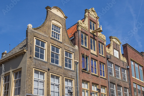 Decorated facades in the historical center of Zwolle