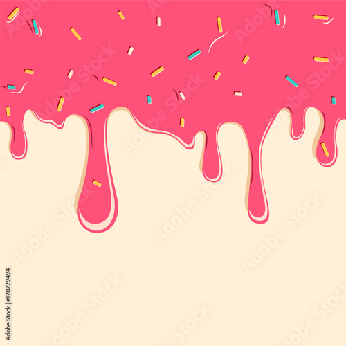 Dripping pink delicious