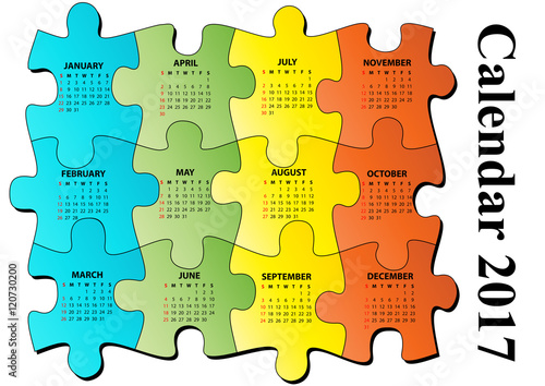 2017 puzzle calendar