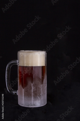 Frosty mug of beer