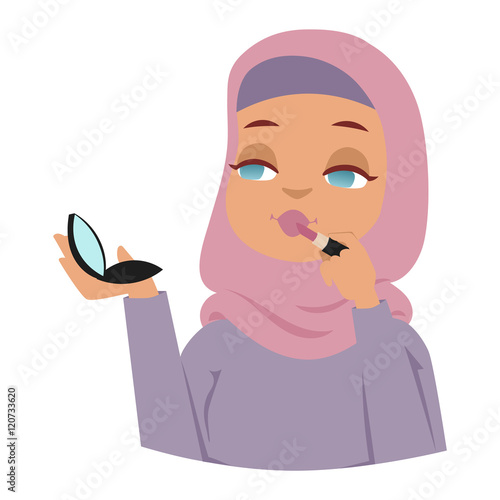 Arabic woman vector