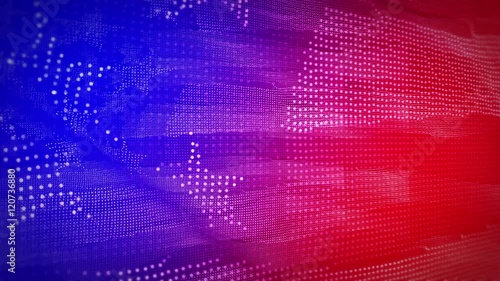 Abstract American Flag Background Digital Animated Looping Background