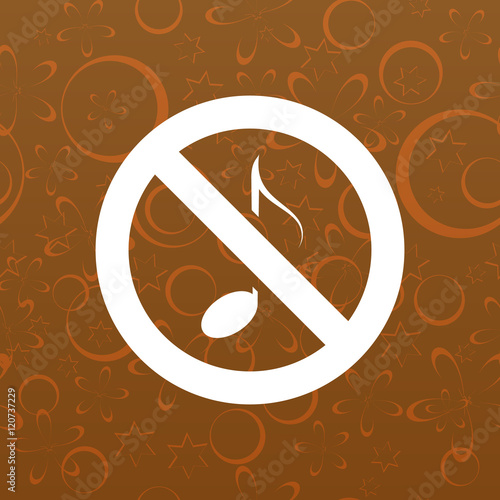 No music sign