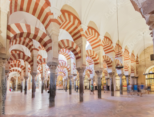 CORDOBA, SPAIN - OCTOBER 15,2012 : Interior of The Cathedral and photo