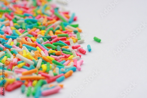 Sweet sprinkles for ice cream topping