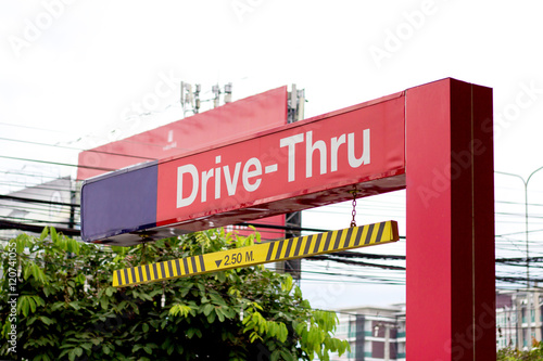 drive through sign