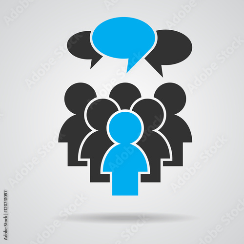 people icon , speech dialog vector illustration