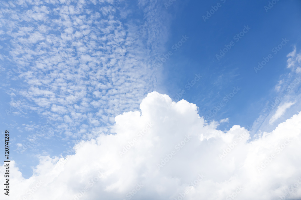 背景用 空と雲 青空 積乱雲 入道雲と薄い雲 Stock Photo Adobe Stock 背景用 空と雲 青空 積乱雲 入道雲と薄い雲 Stock Photo Adobe Stock