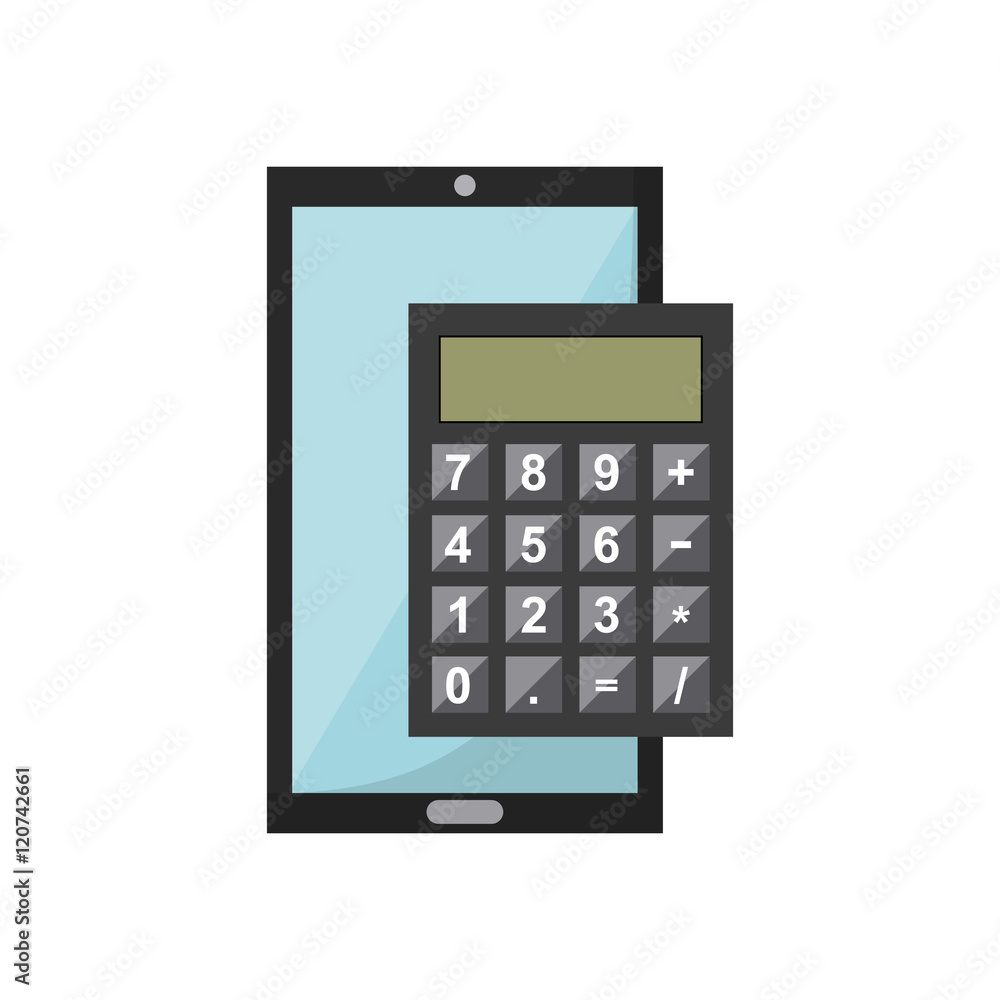 smartphone device with business icon vector illustration design smartphone device with business icon vector illustration design