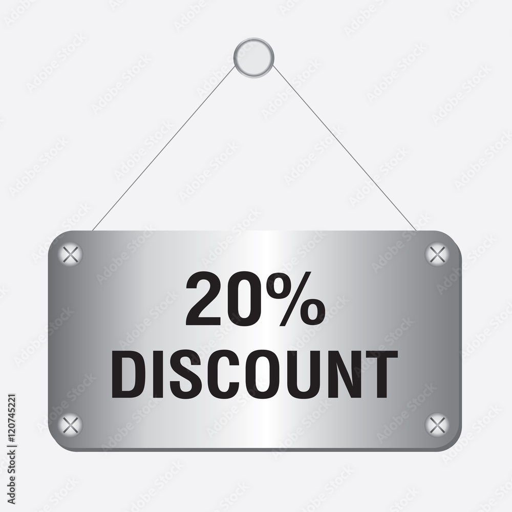 Hand showing 20 percent discount sign icon. Vector illustration. Hand showing 20 percent discount sign icon. Vector illustration.