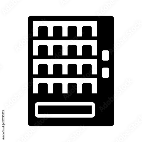 Automatic vending machine flat icon for apps and websites