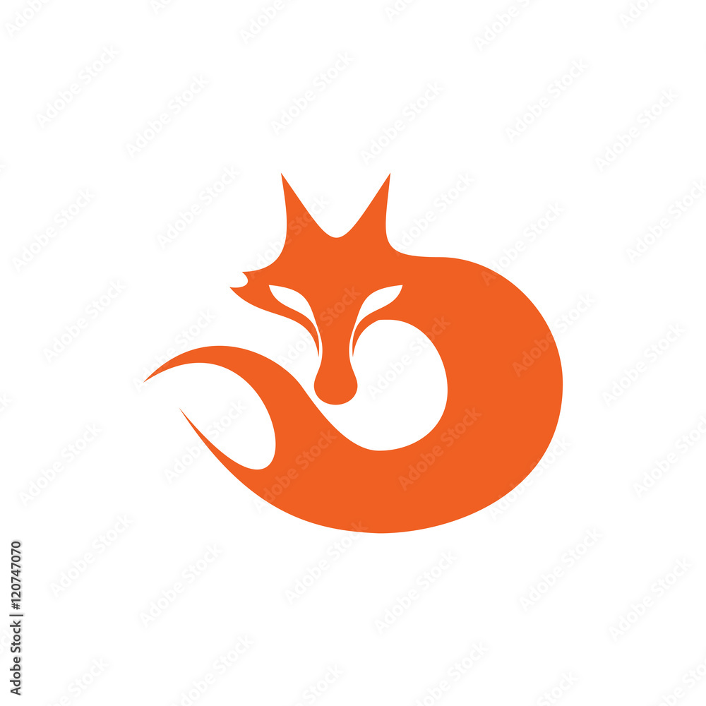 Obraz premium Modern Fox Logo Image Vector Icon