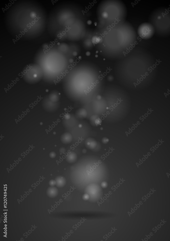 Black shiny sparkling abstract background