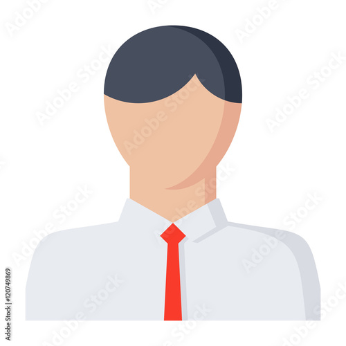 Business man vector illustration in flat style. © Nikolai Titov