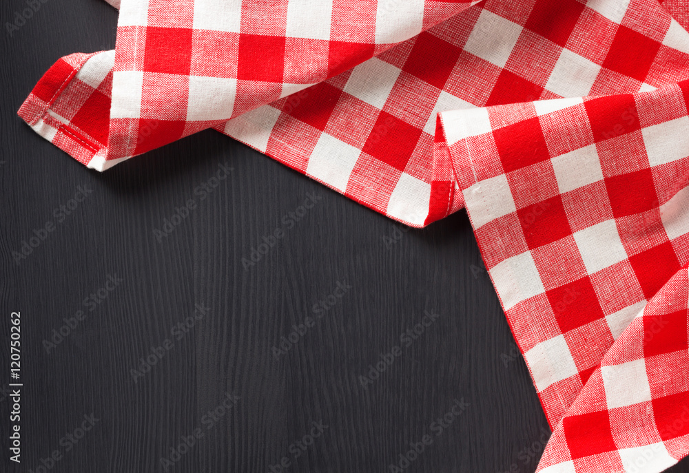 Obraz premium cloth napkin on wooden