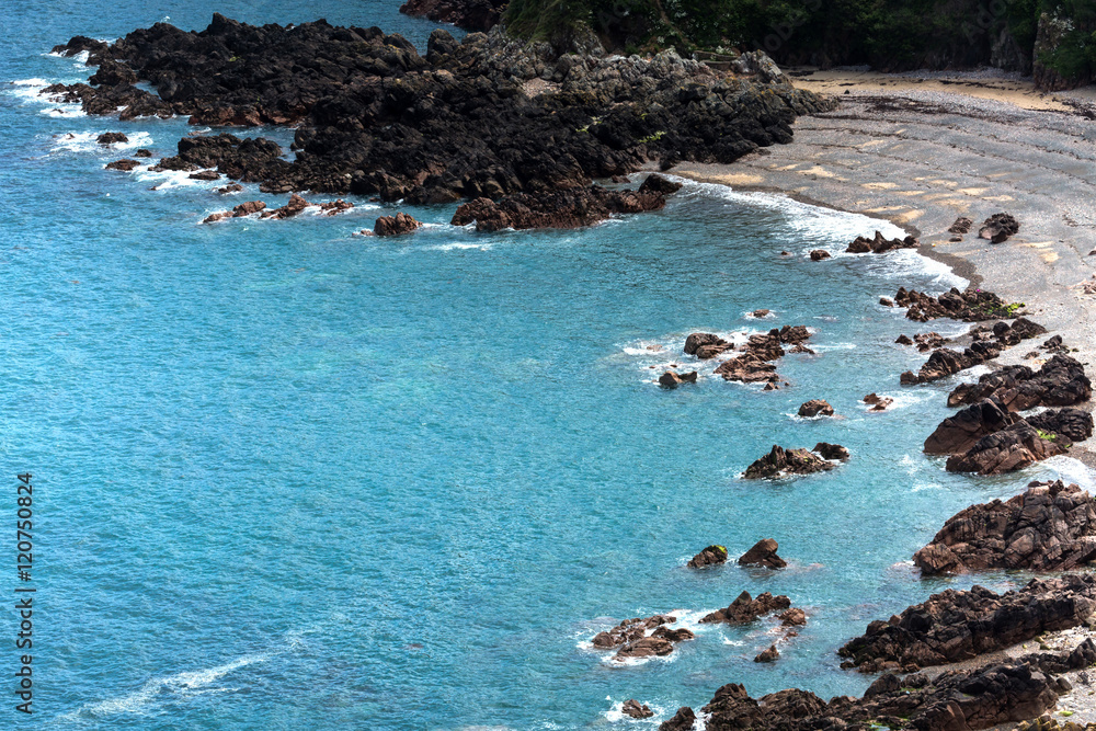 Obraz premium Cliffs on the island of Jersey in England