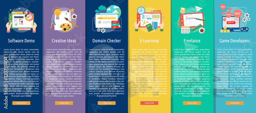 Creative Process Vertical Banner Concept